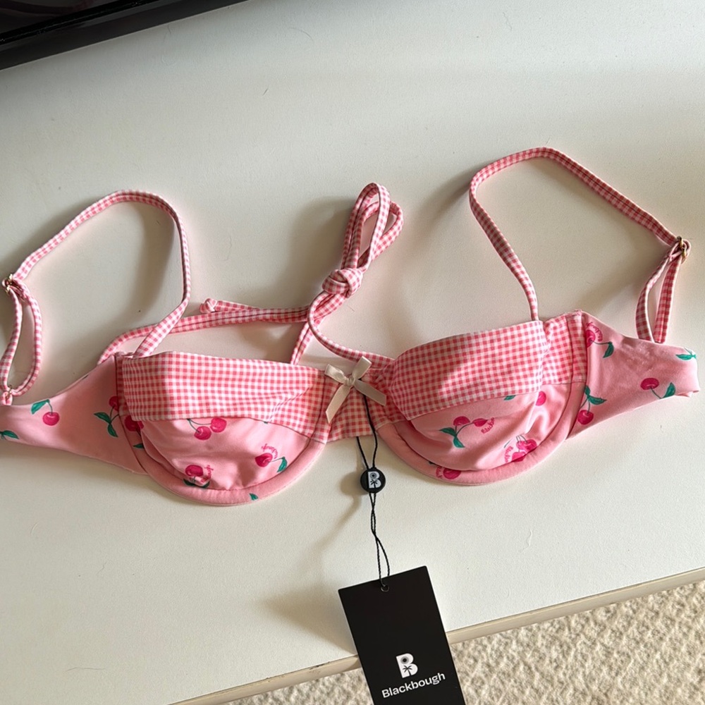 Blackbough Pink Cherry Bikini Top (Top Only)
